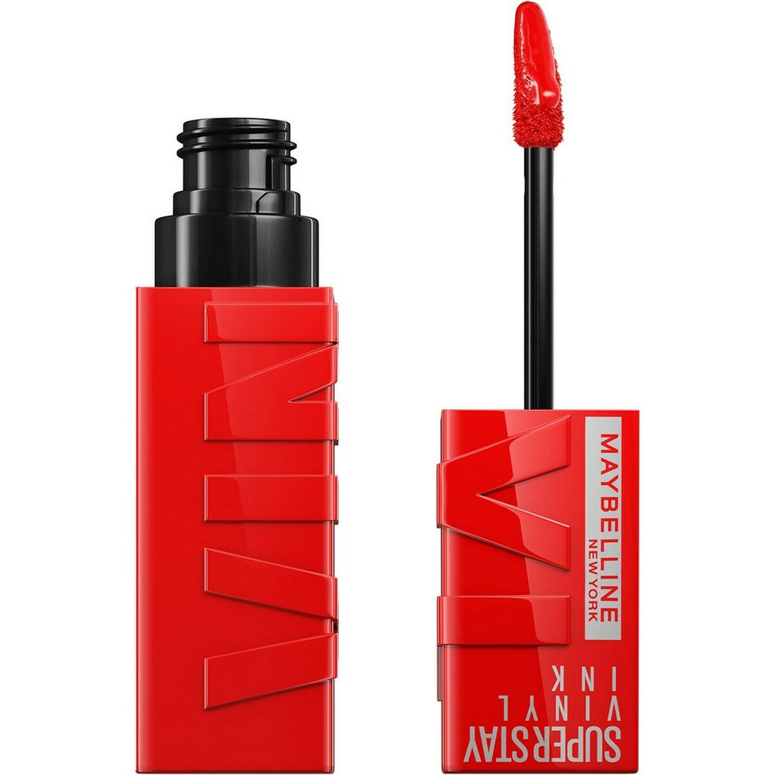 shimmer lippenstift Maybelline Superstay Vinyl Link 25-red-hot