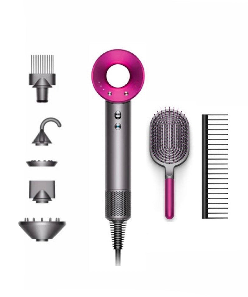 Dyson Supersonic™ Föhn Nikkel/Fuchsia + Platte borstel & Kam Gift-editie Refurbished