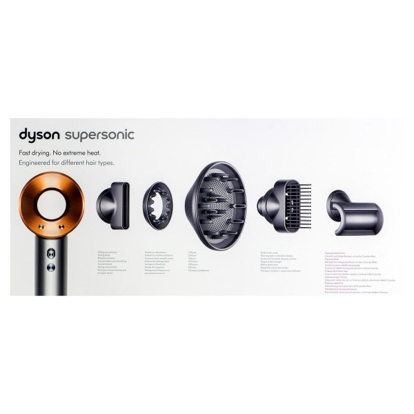 Dyson Supersonic™ Föhn Nikkel/Koper + Platte borstel & Kam Gift-editie